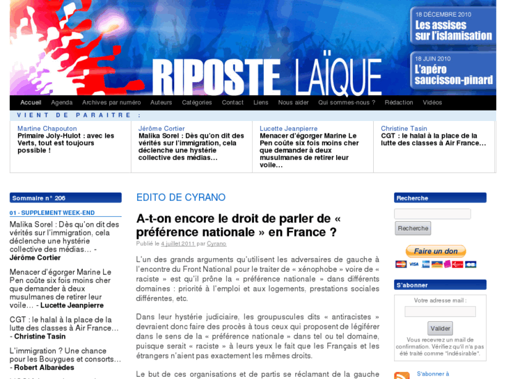 www.ripostelaique.biz