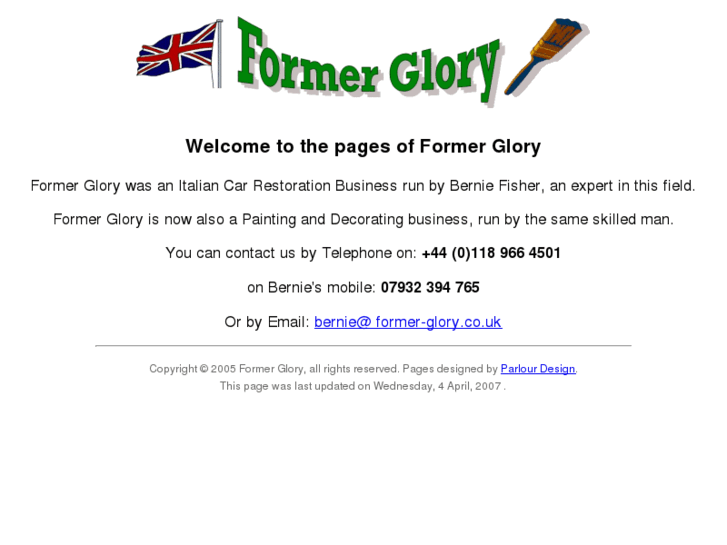 www.former-glory.co.uk