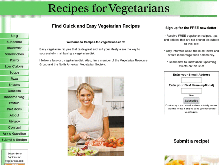 www.recipes-for-vegetarians.com