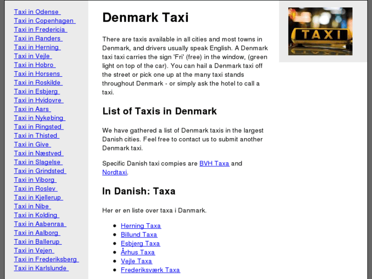 www.denmarktaxi.com