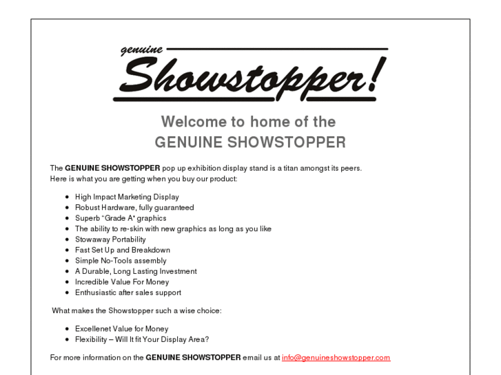 www.genuineshowstopper.com