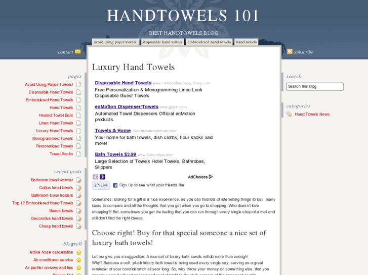 www.handtowels101.com