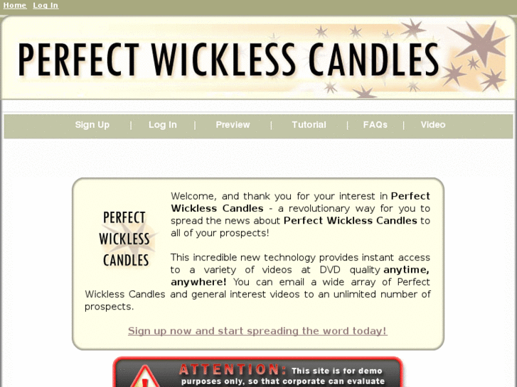 www.perfectwicklesscandles.com