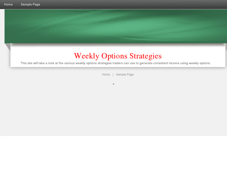 www.weeklyoptionstrategies.com