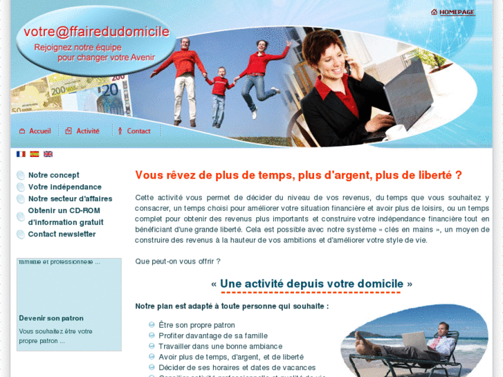 www.activitedepuisvotredomicile.com