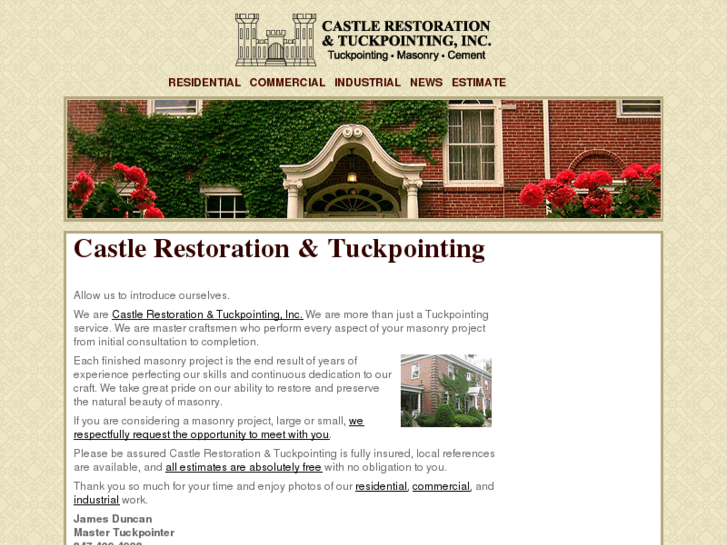 www.castlerestorationtuckpointing.com