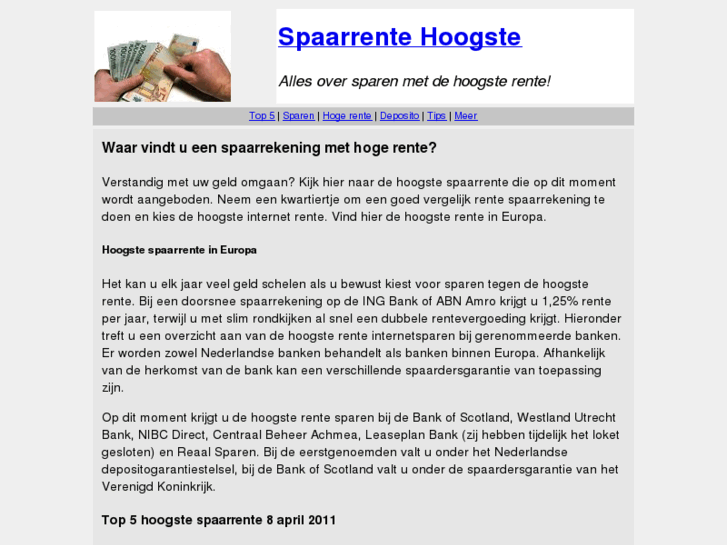 www.spaarrentehoogste.net