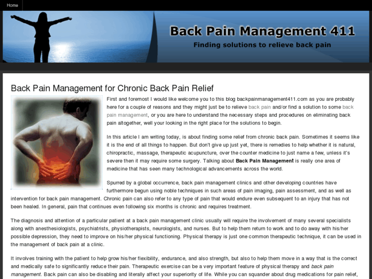 www.backpainmanagement411.com