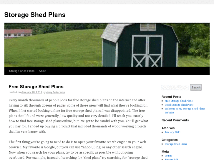 www.estorageshedplans.com