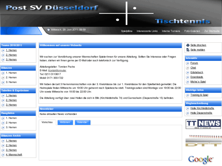 www.post-sv-duesseldorf-tischtennis.de