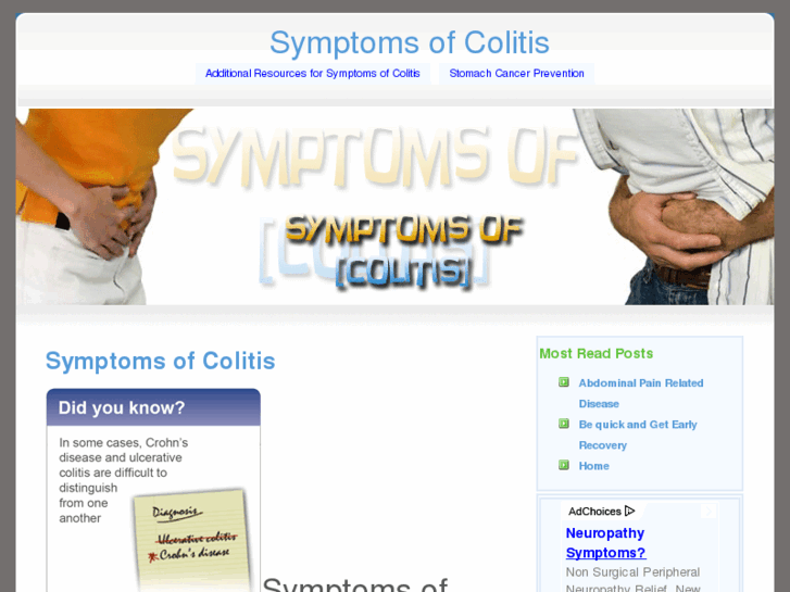 www.symptomsofcolitis.org