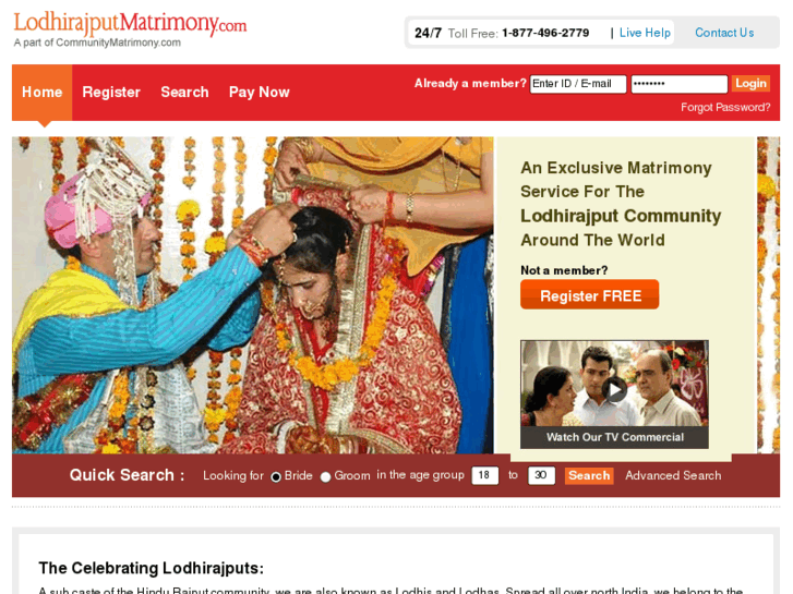 www.lodhirajputmatrimony.com