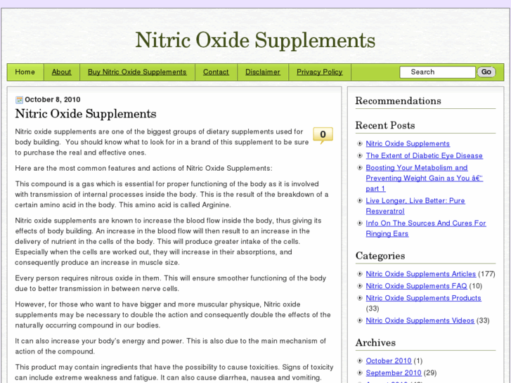 www.nitricoxidesupplements.net