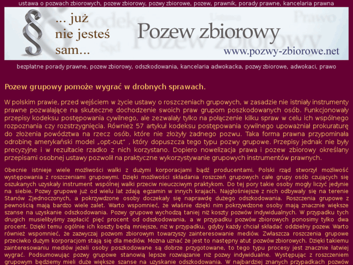 www.pozwy-zbiorowe.net