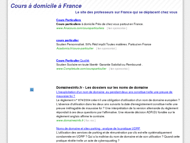 www.domicile-cours.com