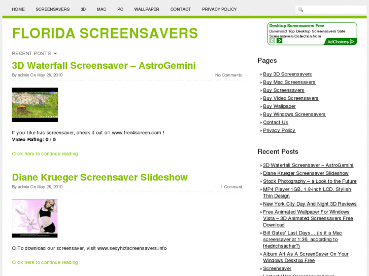 www.floridascreensavers.com