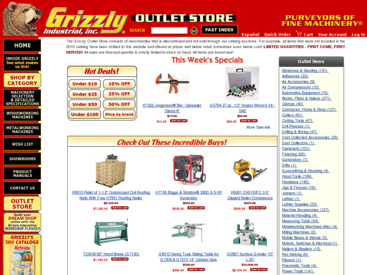 www.grizzlyoutlet.com