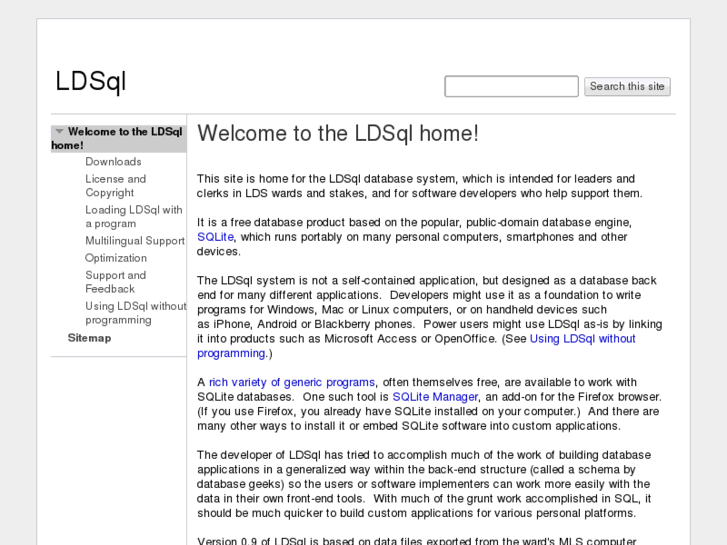 www.ldsqlite.org