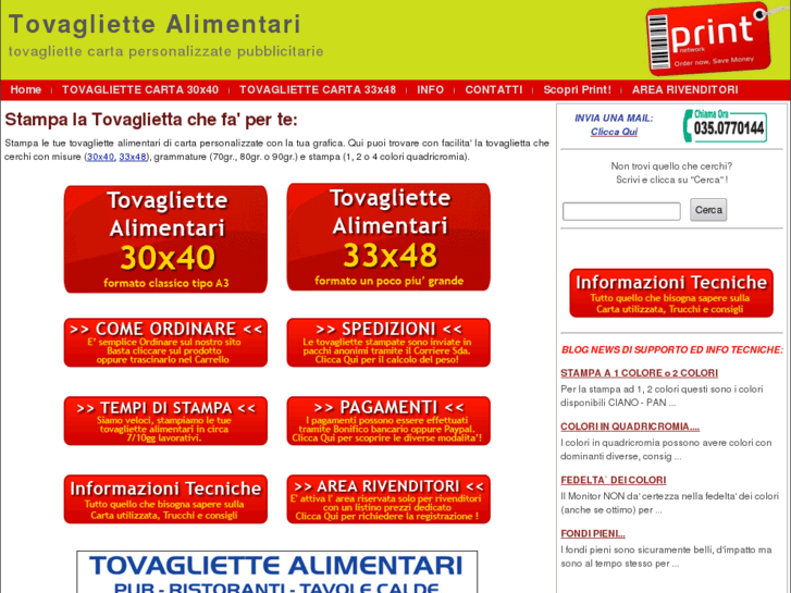 www.tovagliette-alimentari.it