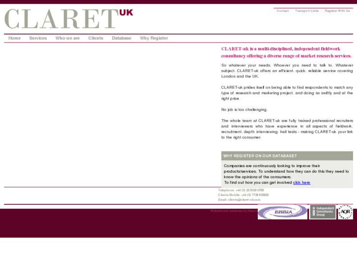 www.claret-uk.co.uk