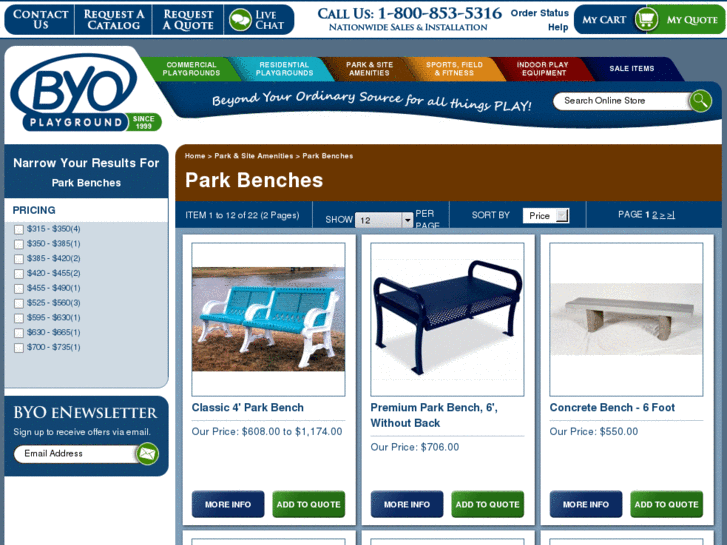 www.byoparkbenches.com