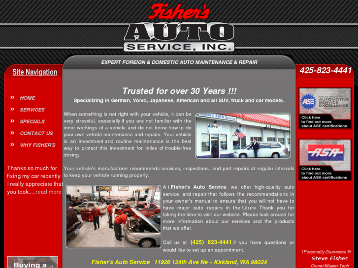 www.fishersautoservice.com