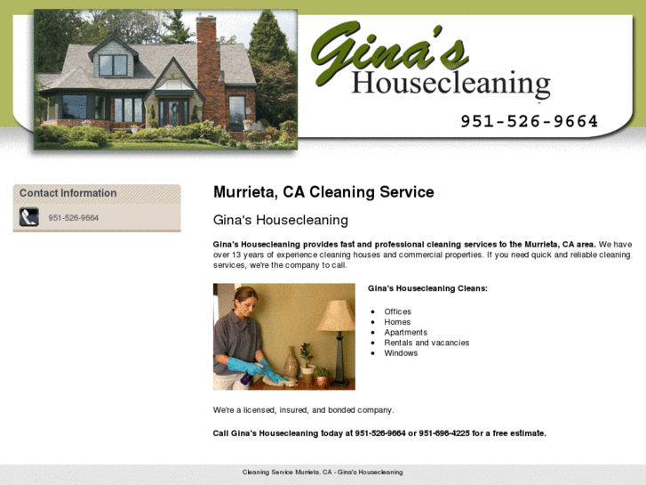 www.ginashousecleaning.net