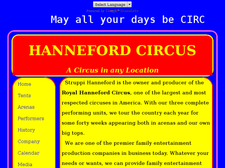 www.hannefordcircus.com