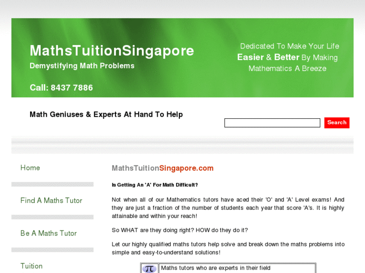 www.mathstuitionsingapore.com