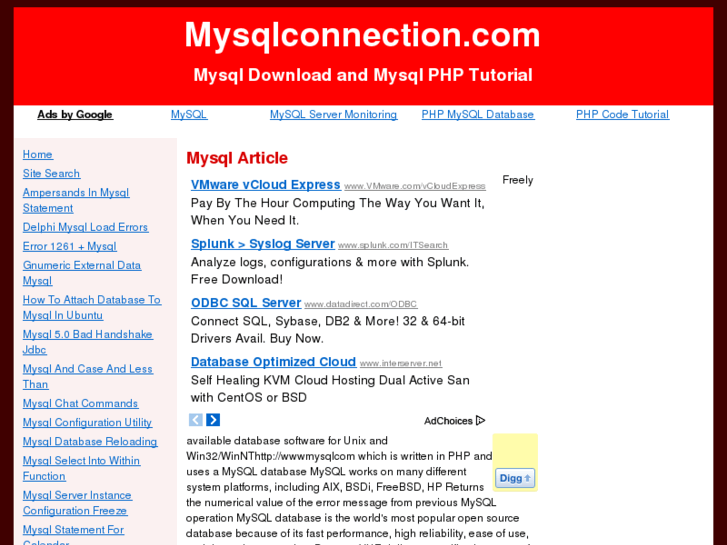 www.mysqlconnection.com