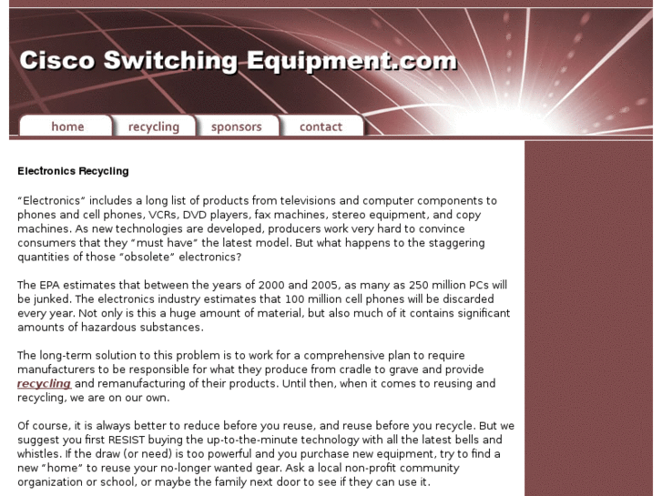 www.ciscoswitchingequipment.com