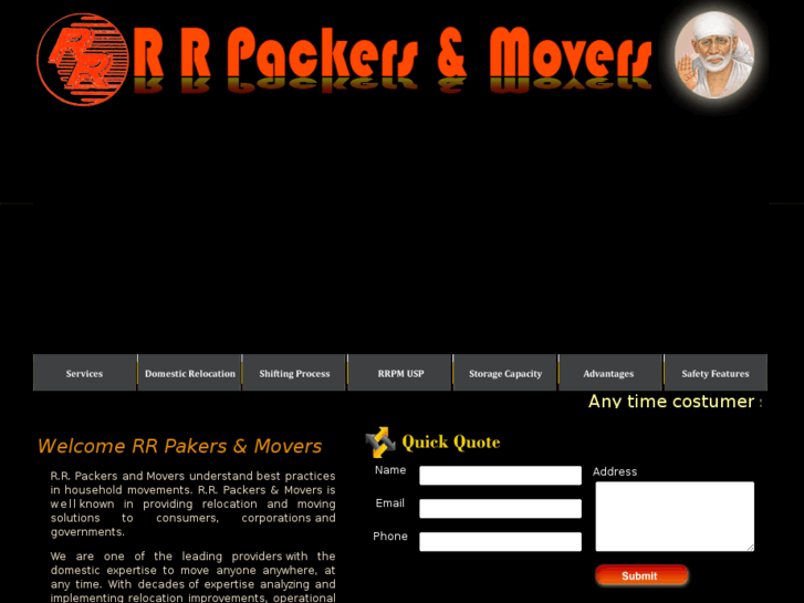 www.rrpackersmovers.in