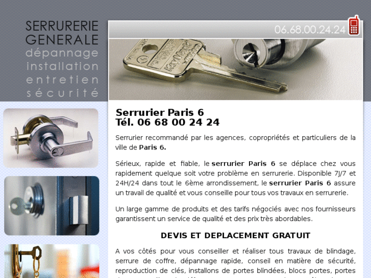 www.serrurier75006.info