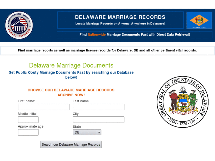 www.delawaremarriagerecords.org