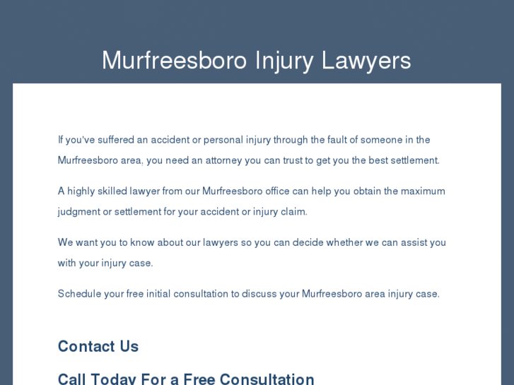 www.murfreesboroinjurylawyers.com