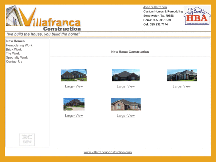 www.villafrancaconstruction.com