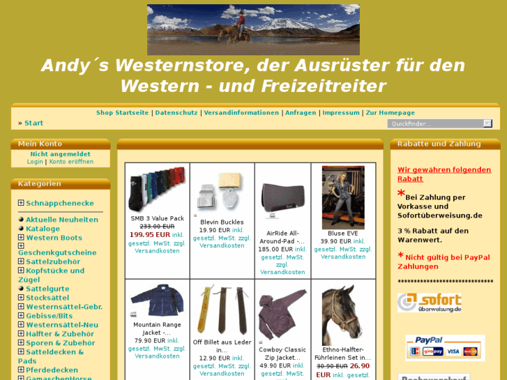 www.andys-westernstore.net