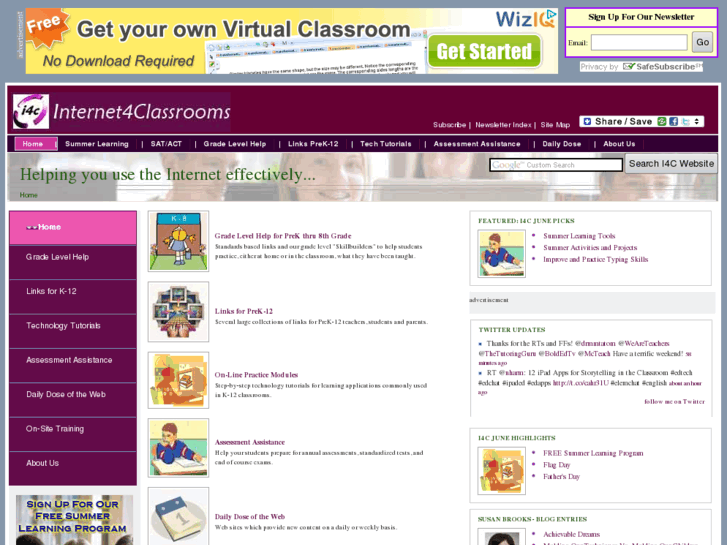 www.internet4classrooms.com