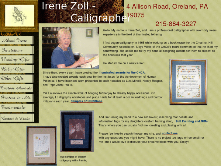 www.irenezollcalligraphy.com