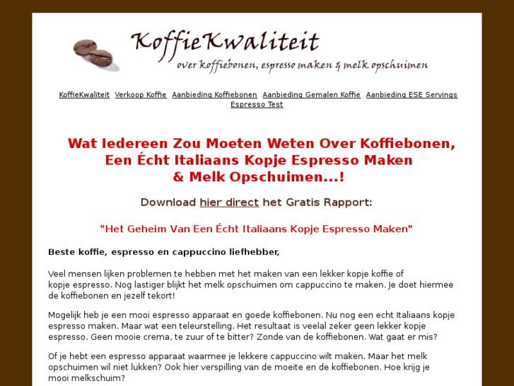 www.koffiekwaliteit.nl