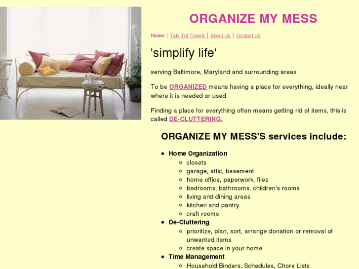 www.organizemymess.net