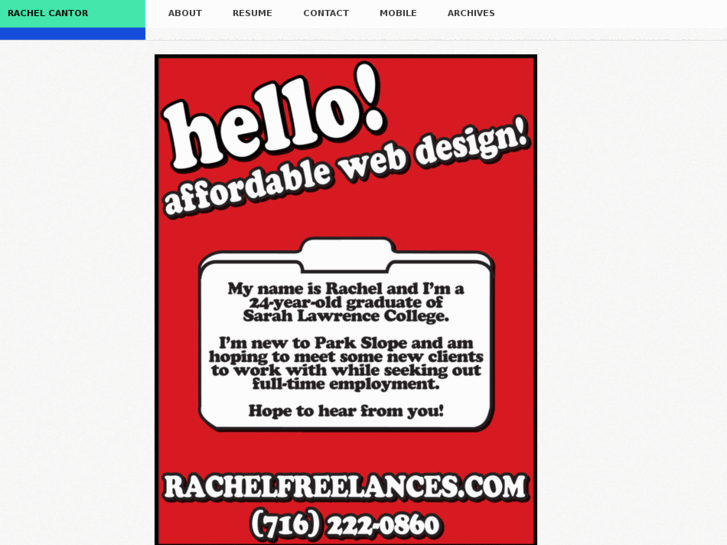 www.rachelcantor.net