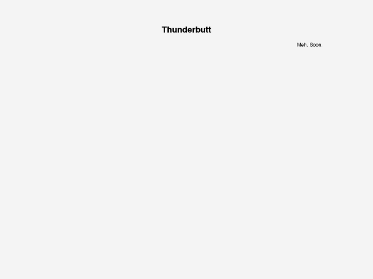 www.thunderbutt.info