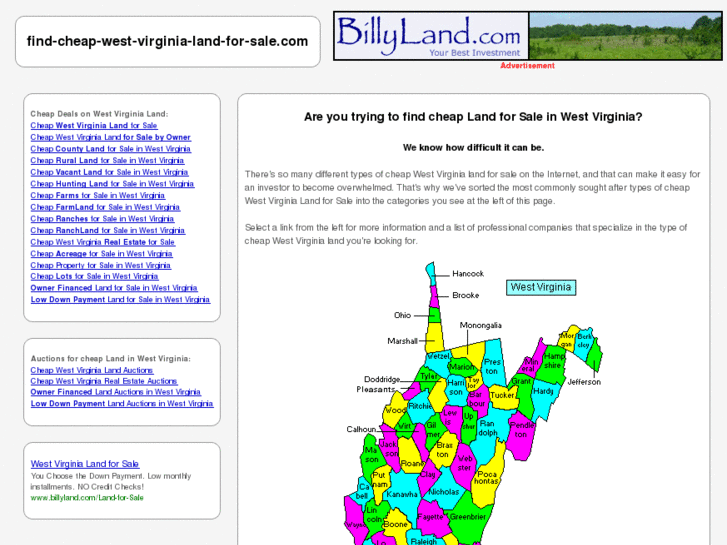 www.find-cheap-west-virginia-land-for-sale.com