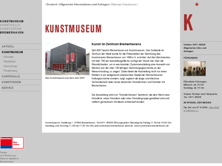 www.kunstmuseum-bremerhaven.de