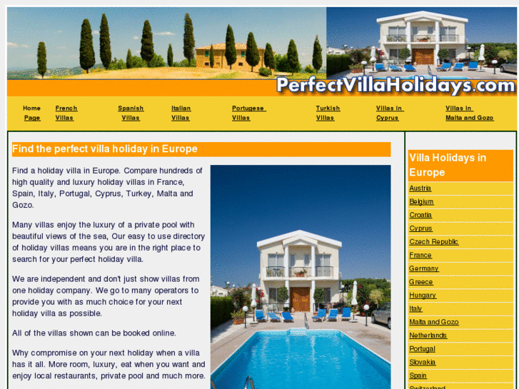 www.perfectvillaholidays.com