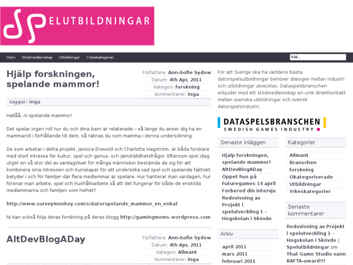 www.spelutbildningar.se