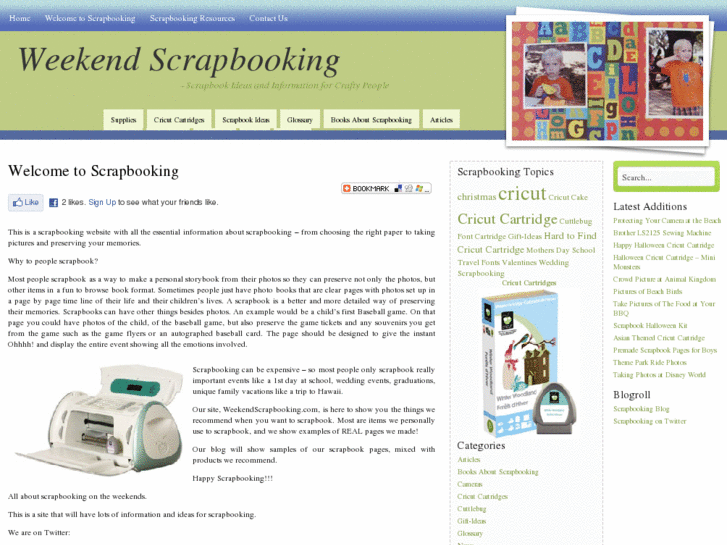 www.weekendscrapbooking.com