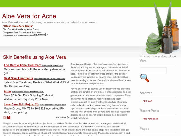 www.aloeveraforacne.com