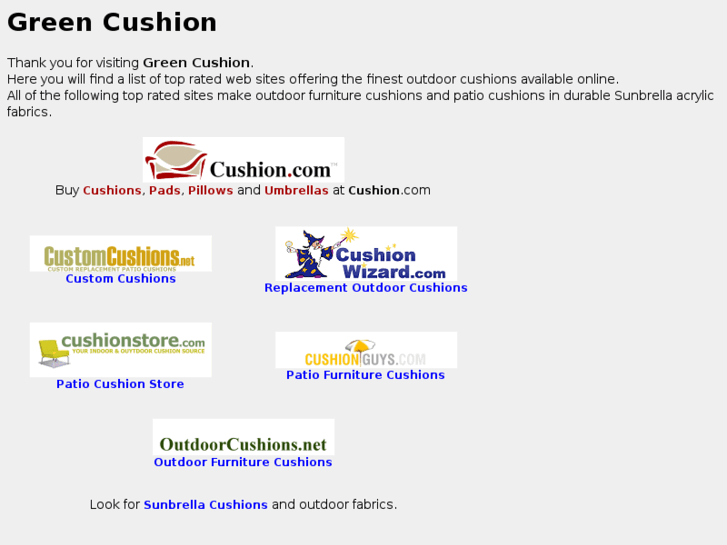 www.greencushion.com
